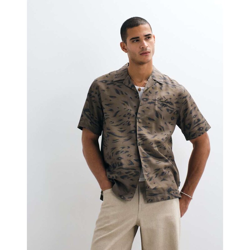 Carhartt WIP Carhartt EWIP travon shirt in animal print-Multi