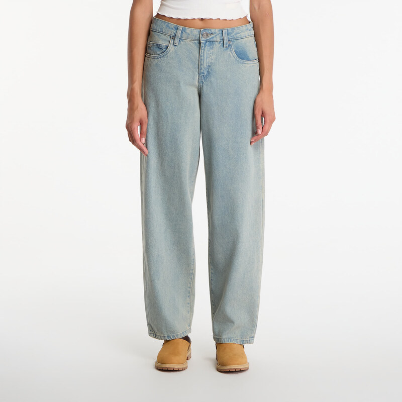 Džíny Urban Classics Ladies Mid Waist 90´s Jeans New Light Blue