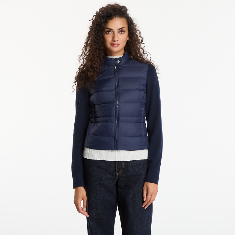 Bunda Tommy Hilfiger Lw Down Knit Mix Jacket Dark Night Navy L