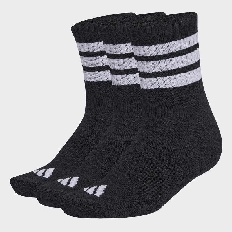adidas Performance adidas 3S ESS C MID 3P SOCKS BLACK