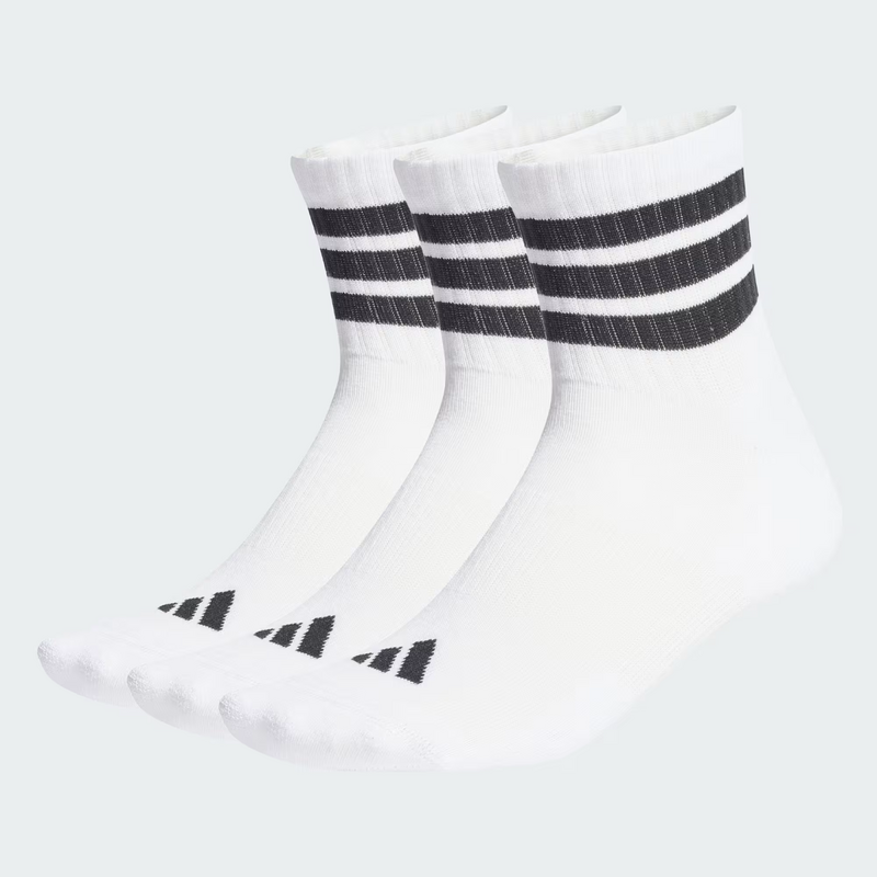 adidas Performance adidas 3S ESS C MID 3P SOCKS WHITE