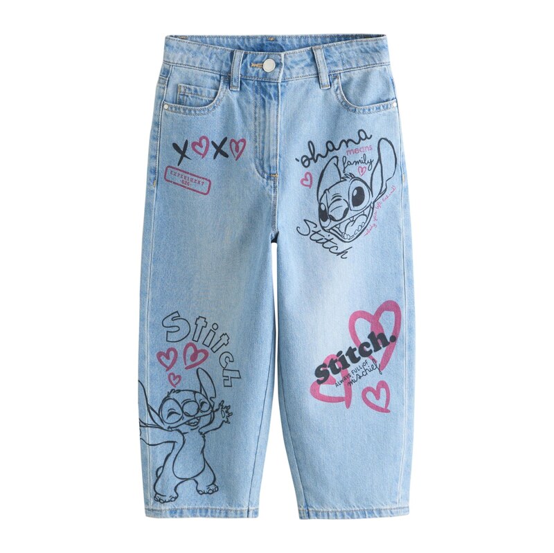 Next Džíny modrá / pink / černá
