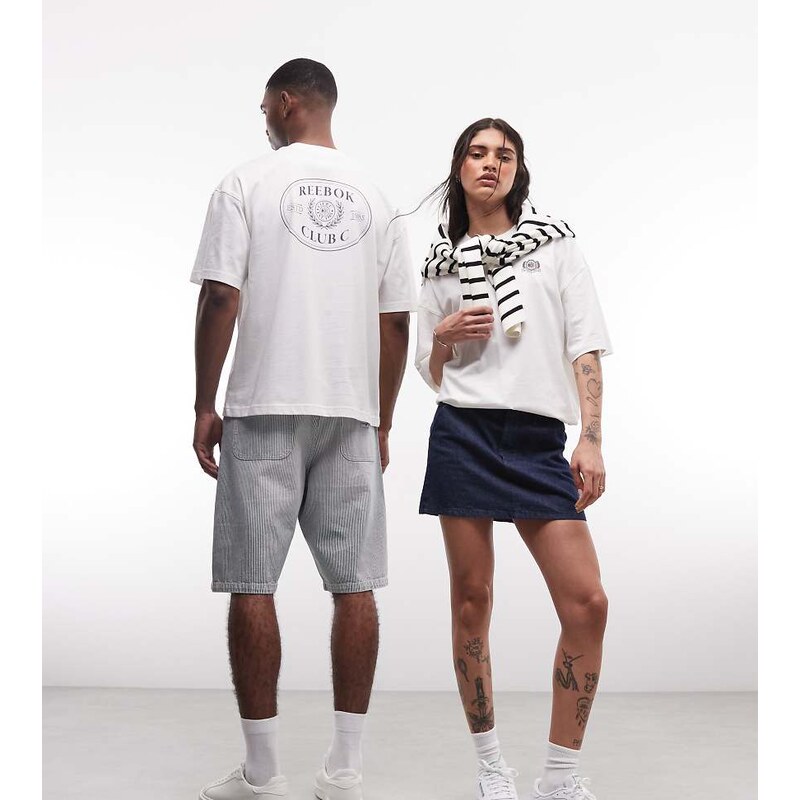 Reebok graphic t-shirt in off-white - Exclusive to ASOS