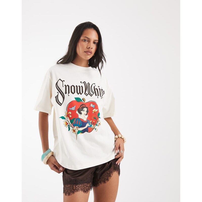ASOS DESIGN Disney oversized t-shirt with snow white print in