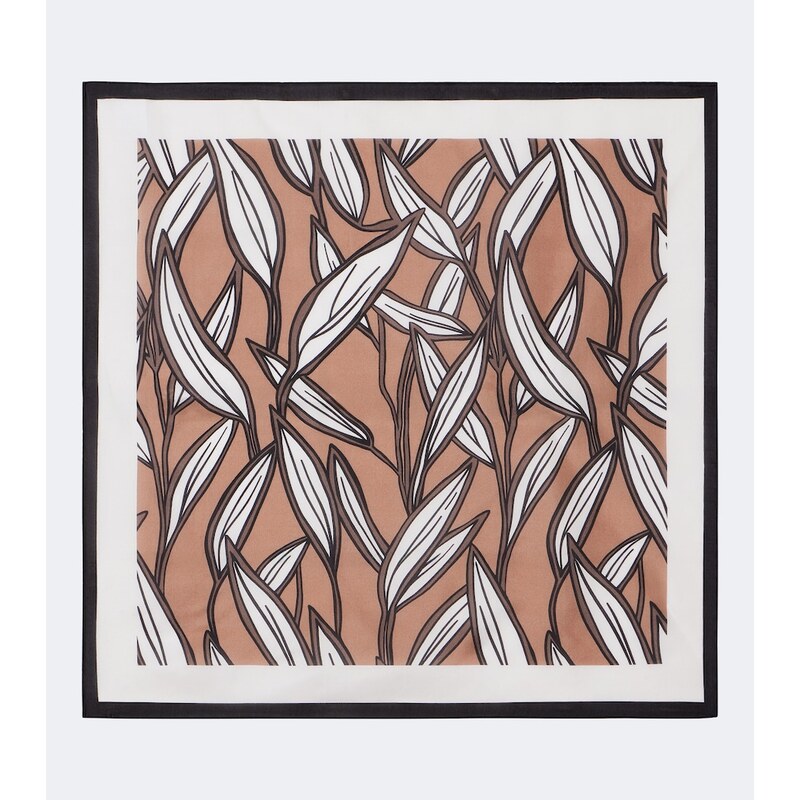 Brunello Cucinelli Printed silk twill scarf