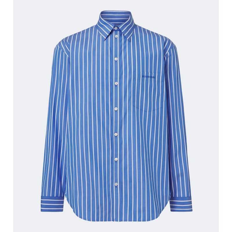 Balenciaga Striped cotton poplin shirt