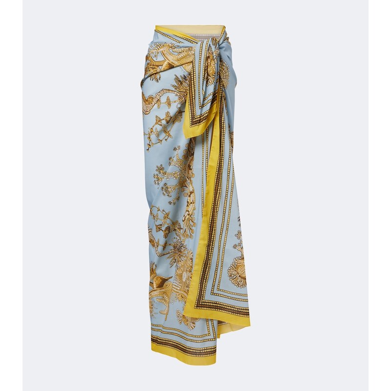 La DoubleJ Printed cotton beach cover-up