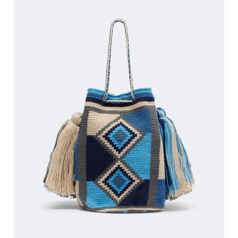 JW Anderson La Mochia Wayuu woven bucket bag