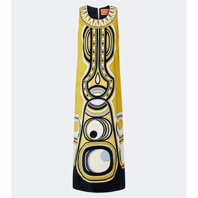 La DoubleJ Totem printed cotton midi dress