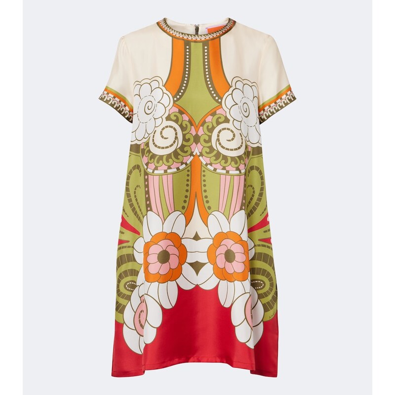 La DoubleJ Mini Swing printed silk minidress