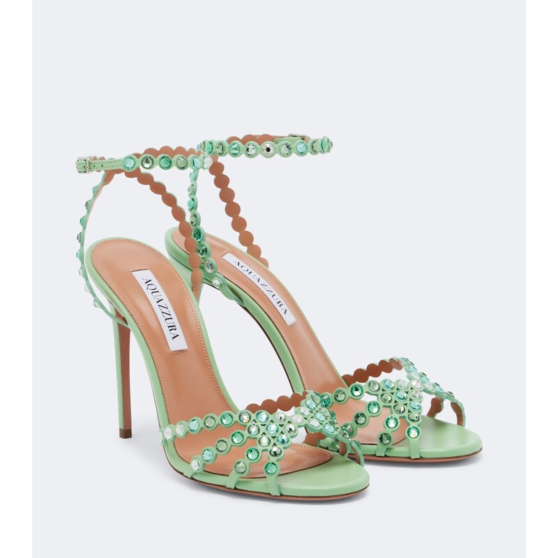 Aquazzura Tequila embellished leather sandals