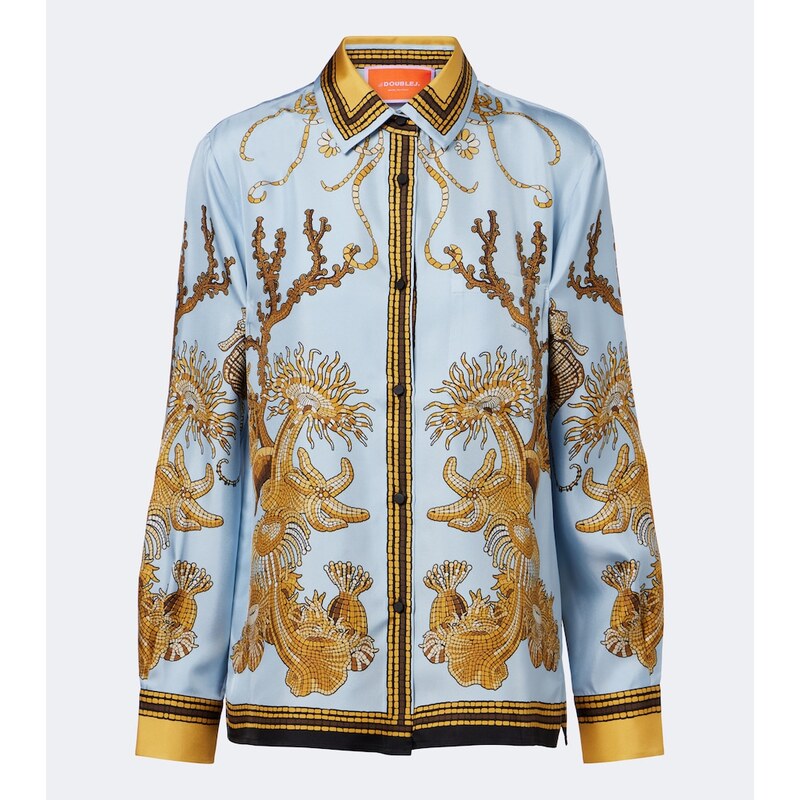 La DoubleJ Boy printed silk satin shirt