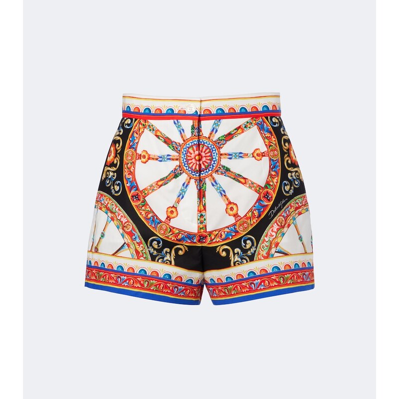 Dolce&Gabbana Carretto cotton poplin shorts