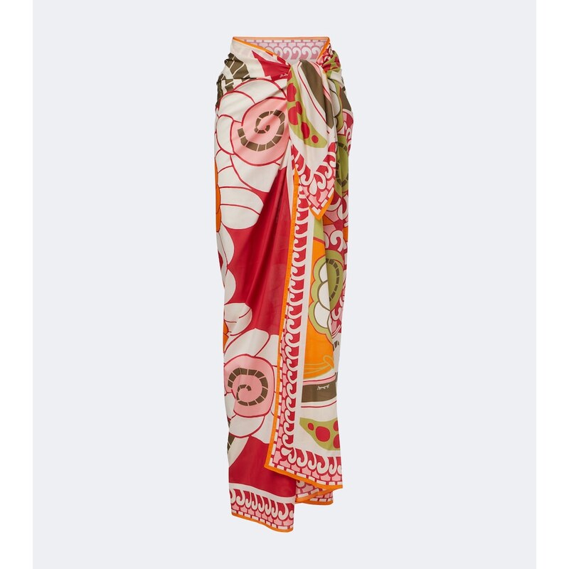 La DoubleJ Printed cotton beach cover-up