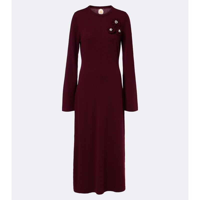 Jardin des Orangers Embellished wool and cashmere sweater dress