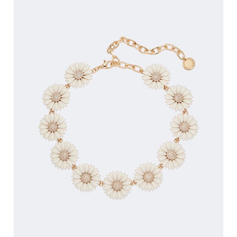 Carolina Herrera Crystal-embellished floral necklace
