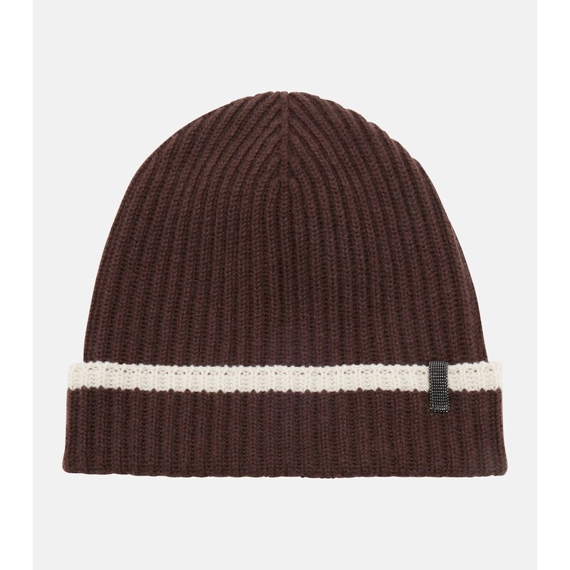 Brunello Cucinelli Monili ribbed-knit cashmere beanie