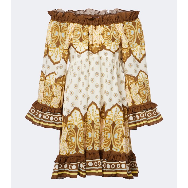 La DoubleJ PlacÃe printed cotton minidress