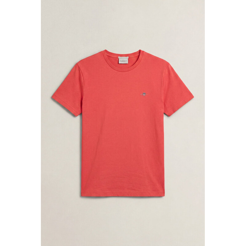 TRIČKO GANT SLIM SHIELD SS T-SHIRT ROSE RED