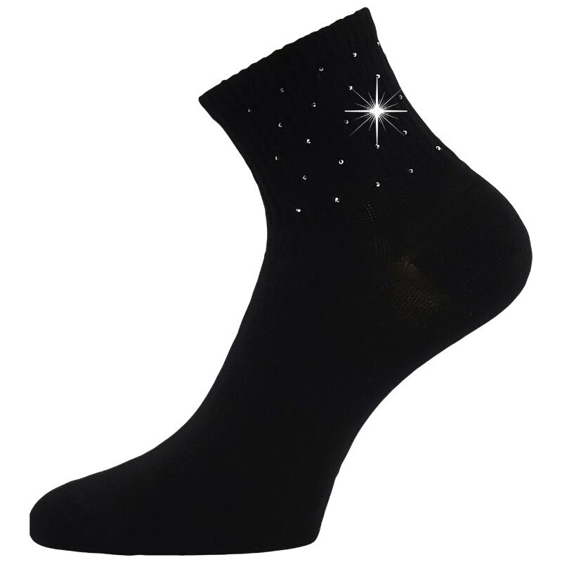 Fuski Boma Voxx Dámské elegantní ponožky Flitana 04 s kamínky –