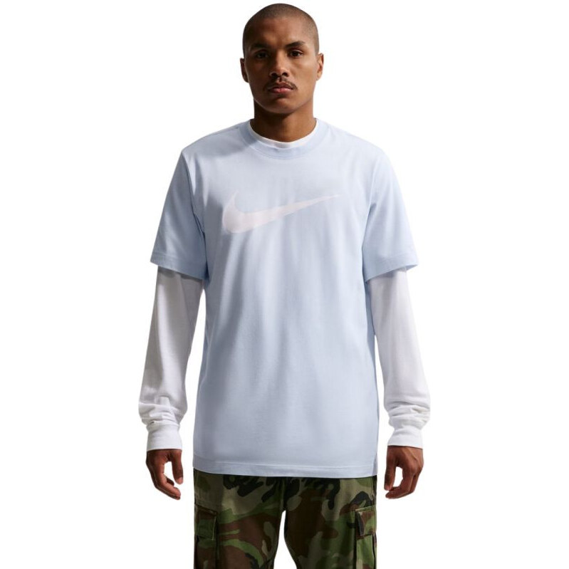 Pánské tričko Nike Nsw Tee Icon Swoosh modré DC5094 408 pánské