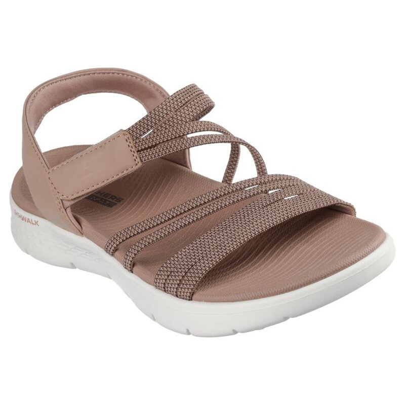 Dámské sandály Skechers GO WALK FLEX SANDAL EMMA 141473 TAN