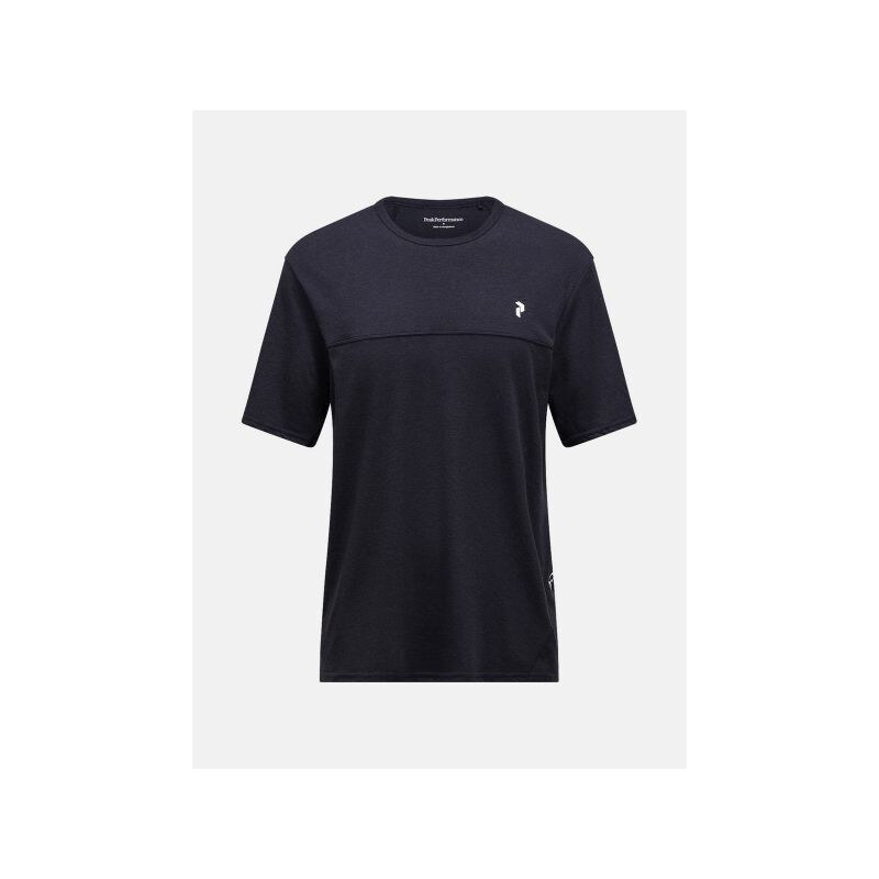 Pánské tričko PEAK PERFORMANCE M Trail Wool Blend SS, černá