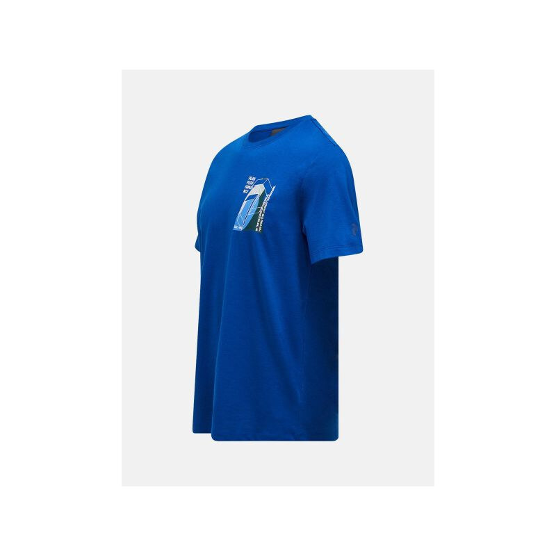 Pánské tričko PEAK PERFORMANCE M Explore Graphic Tee, modrá