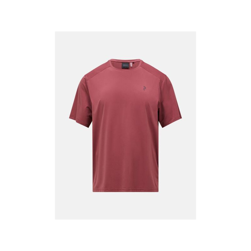 Pánské tričko PEAK PERFORMANCE M Repel T-Shirt, červená barva