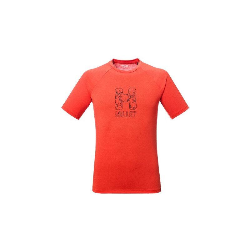 Pánské tričko MILLET Cimaï Natural Ts Ss M červené