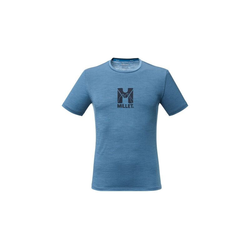 Pánské tričko MILLET Ubic Wool Ts Ss M, modré