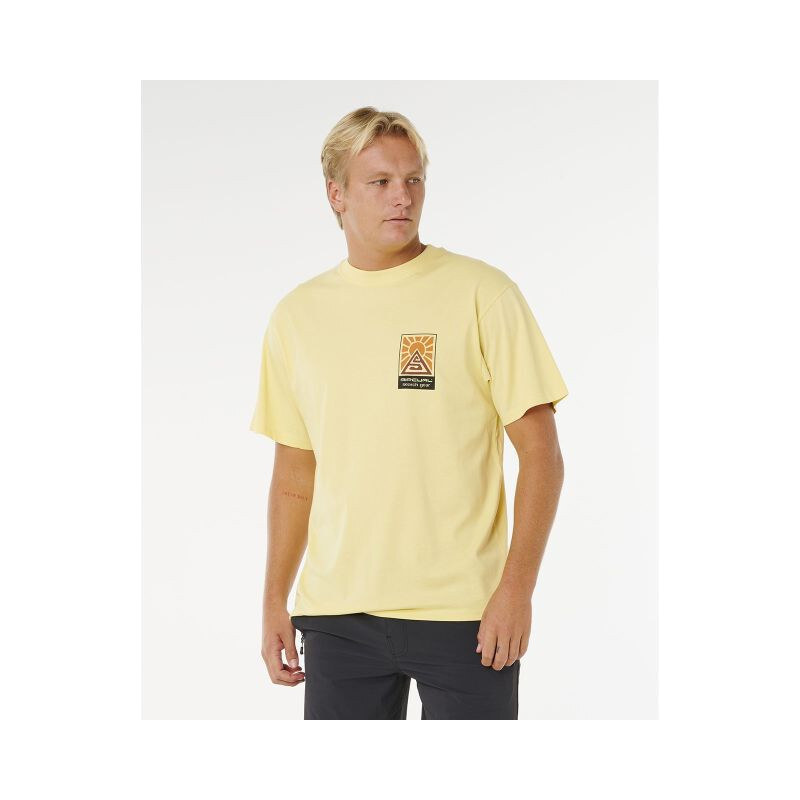 Pánské tričko RIP CURL Search Dawn Tee, žluté