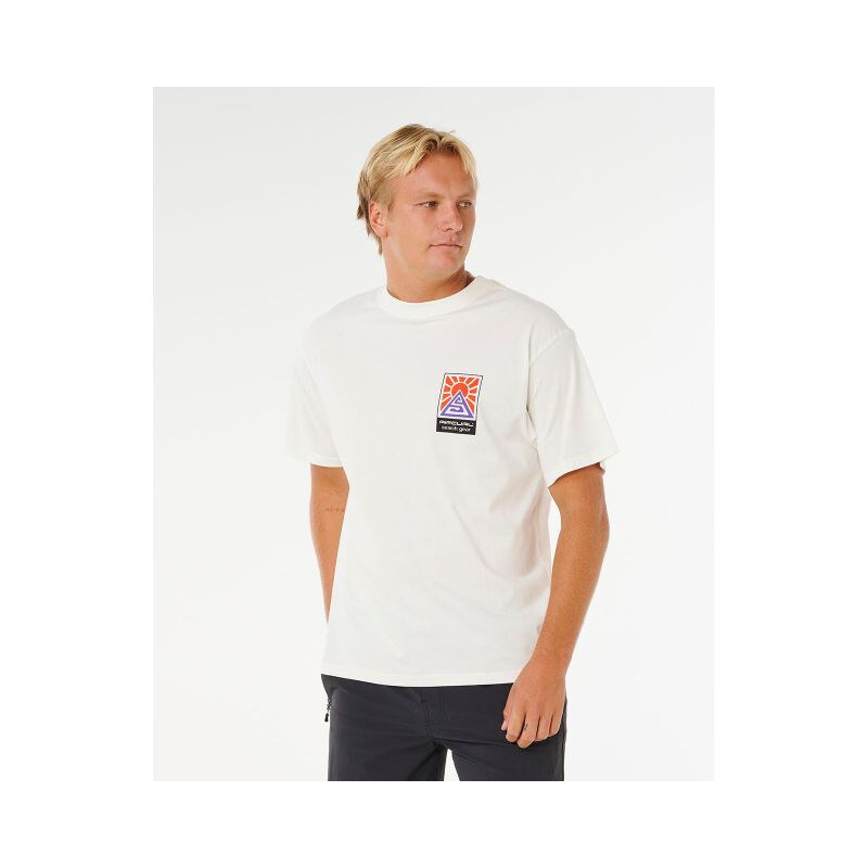 Pánské tričko RIP CURL Search Dawn Tee, bílé