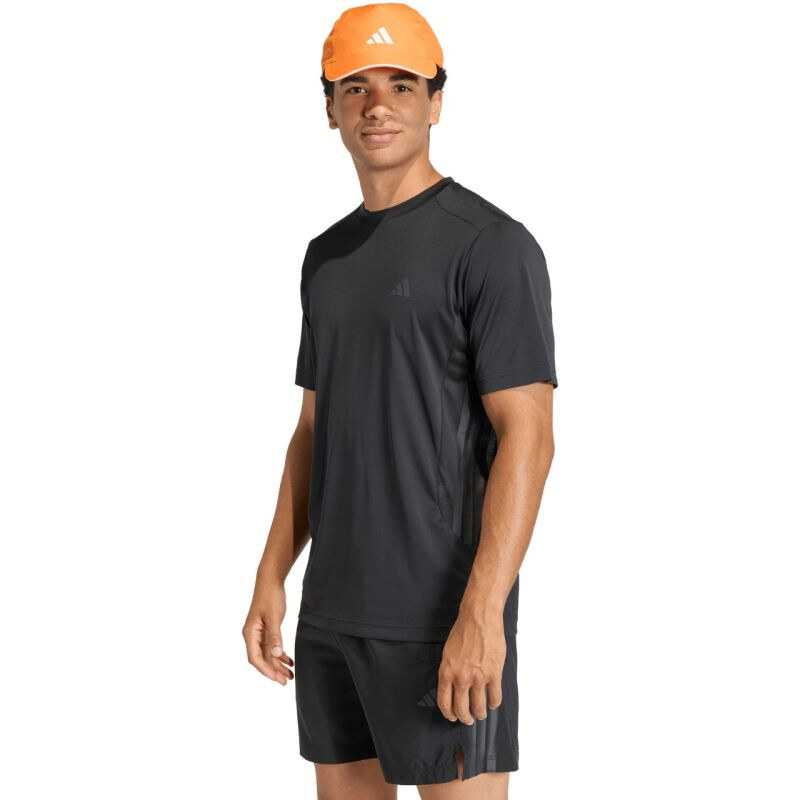 Pánské tričko adidas Tech Essentials Workout 3-Stripes, černé,