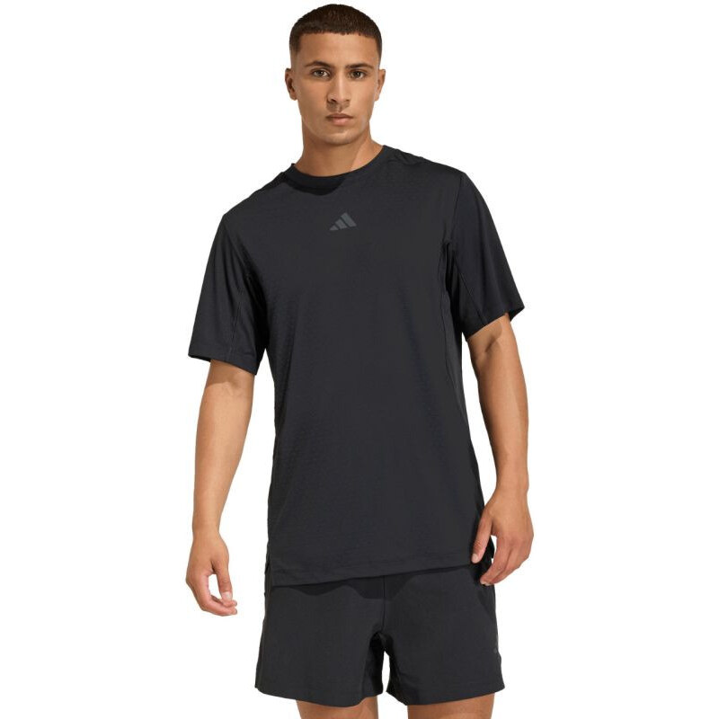 Pánské tričko adidas D4T PrimeLift 3 Stripes, černé, KE9937