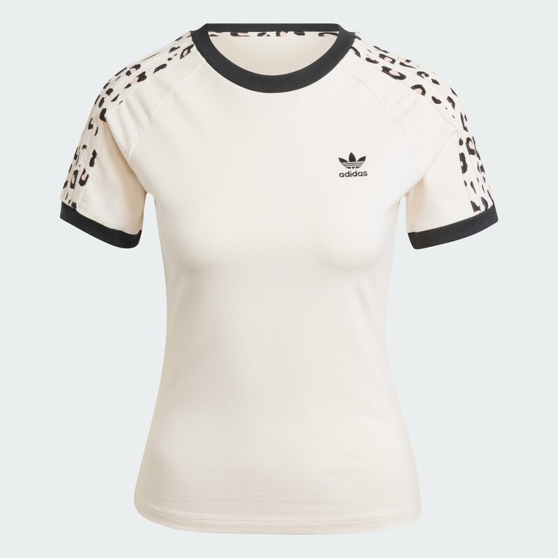 Adidas Tričko Leopard 3-Stripes