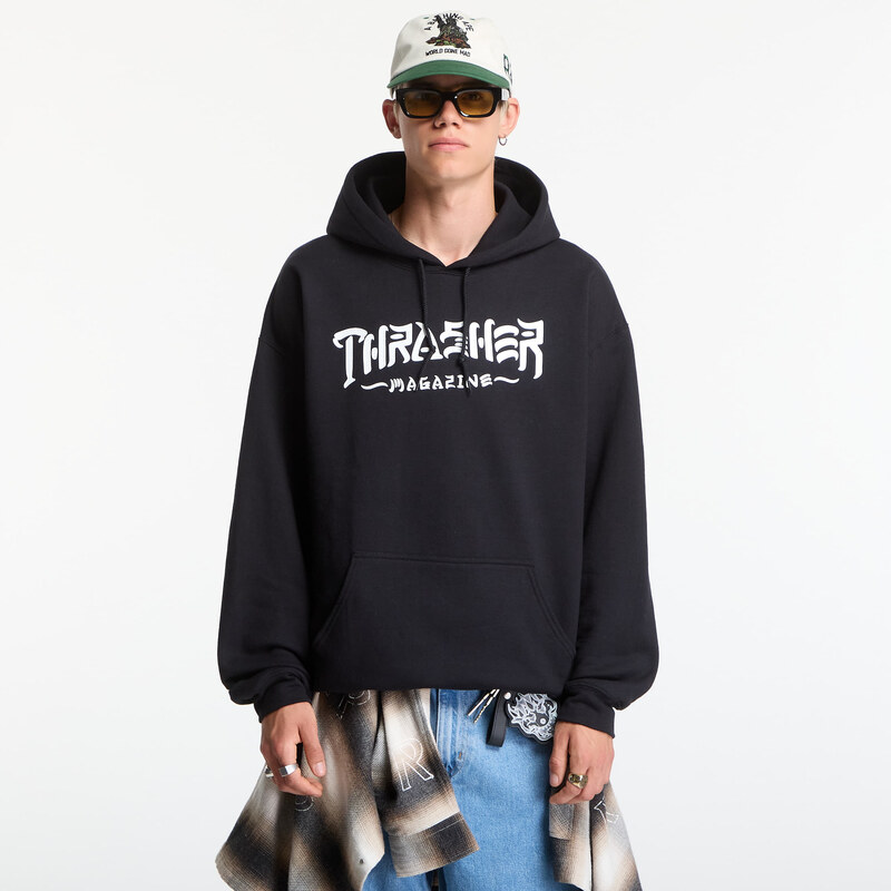 Mikina Thrasher Thrash & Destroy Hoodie Black XL