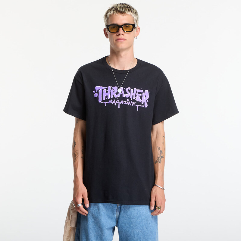 Tričko Thrasher Wet Paint T-Shirt Black S