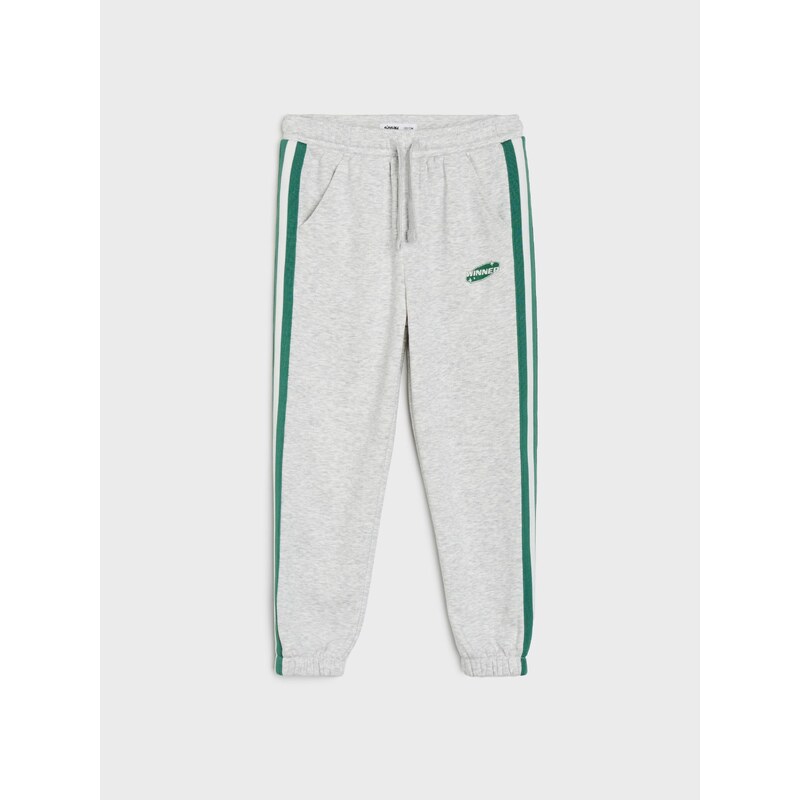 Sinsay - Tepláky loose jogger - šedá