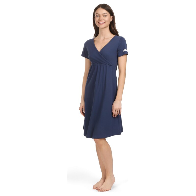 Moniel košilka/šaty kojící Navy Blue modrá