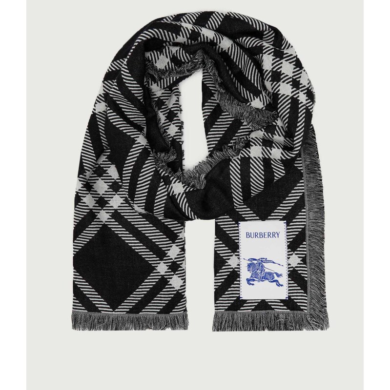 Černá kašmírová šála Burberry