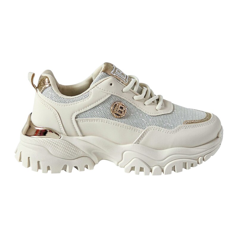 Ivory tenisky Laura Biagiotti ST Calf Beige