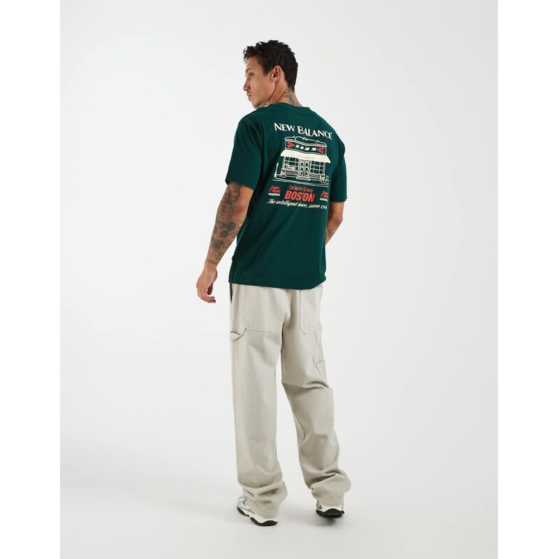 New Balance grab a bite Boston graphic t-shirt in green