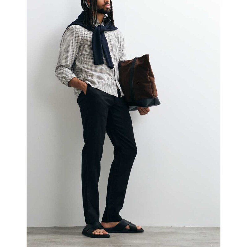 Mango tailored trouser in black