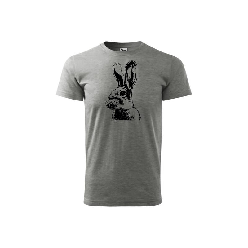 Fenomeno Pánské tričko Zajíc - šedé