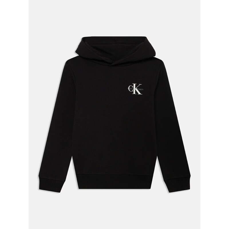 Calvin Klein Jeans Mikina černá / bílá