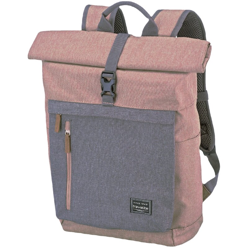Travelite Basics Roll-up Backpack Rose