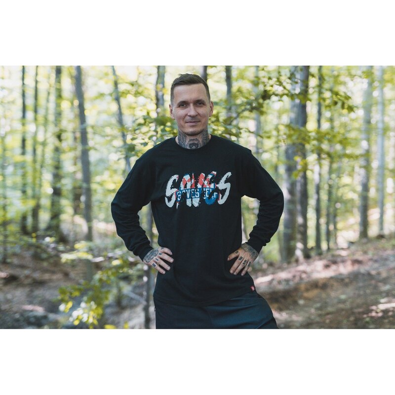TRIČKO UNISEX S DLOUHÝM RUKÁVEM SAVES HELP - 5yrs - Black -