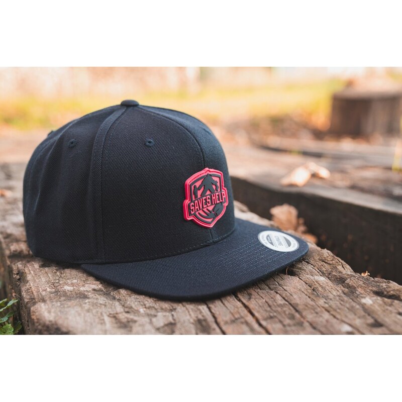 KŠILTOVKA (SNAPBACK) SAVES HELP - Main logo RED - SHK019
