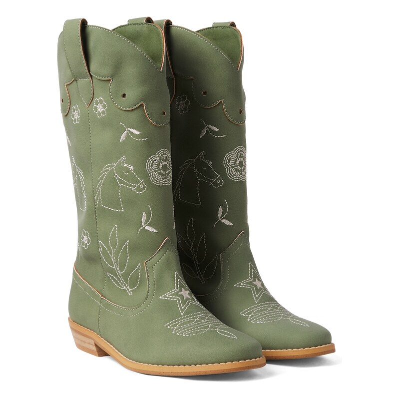 Stella McCartney Kids Embroidered cowboy boots